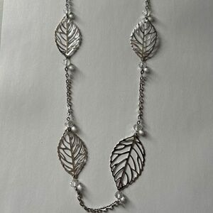 Silver Necklace 40”